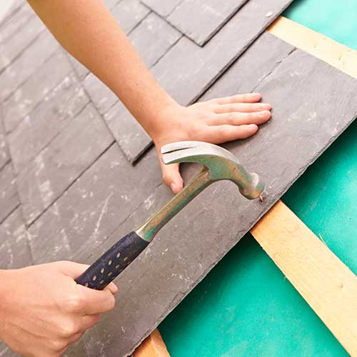 Dudley & Co Ltd installing slate roof